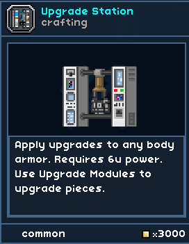 how to upgrade weapons in starbound