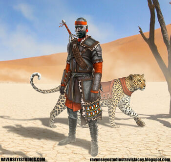 Travis-lacey-african-africa-frantasy-tracker-medieval-soldier-knight-ravenseyestudios