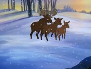 The moose family seen in the opening of Franklin and the Green Knight