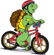 Franklin riding his bike (1997 version)