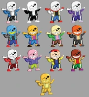 Sans' Alternate Colors/Costumes