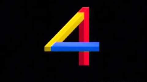 Old Channel Four Logo Getting Chased by E4 by TheRandomMeister