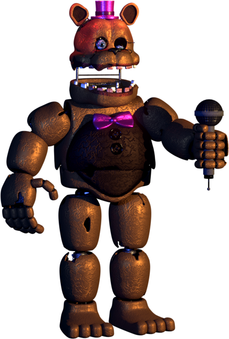 Who is collapsed Fredbear, what fan-game is he from? I stumbled upon this  cool looking reimagining of Fredbear on the FNaF roleplay Wiki and it got  me curious as to what game