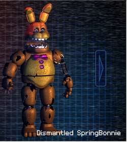 Dismantled SpringBonnie, Fredbear's Fright Wiki