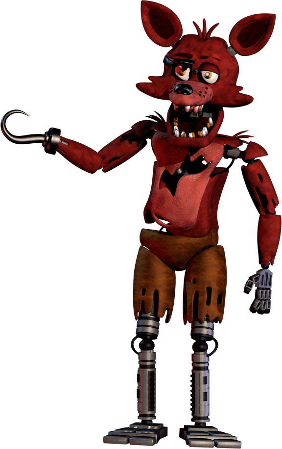 Withered Foxy Five Nights at Freddy's Character Art Hand 