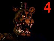 Nightmare Freddy en el momento que se inicia el juego en la versión móvil.