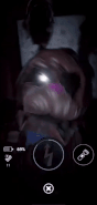 Melted Chocolate Bonnie attacking the player, animated.