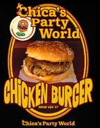 Poster for chicken burger.