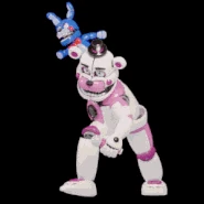 Animación de Funtime Freddy atacando al jugador.