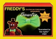 The "Freddy's Glow-in-the-Dark Spinning Bowtie" by Wacky Packages.