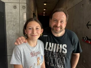 Another photo of Scott with a fan.