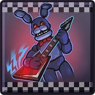 Bonnie en el logro "Rock!" de Five Nights at Freddy's VR: Help Wanted.