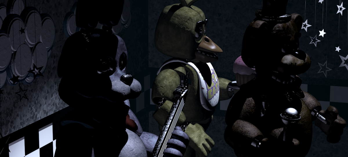 Showstage, FNaF Security Breach animatronics by GhostAlpha107 on