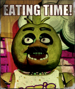 A poster of Chica from the East Hall.