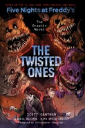 Twisted Foxy as seen on the cover along with the other twisted animatronics, Charlie, and John.