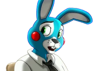 Toy Bonnie, as he appears in Toy Chica: The High School Years.