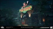 Michael Shelton's Freddy Fazbear's Pizza map showcase image: Front exterior.