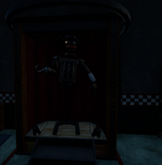 Prototype Foxy performing in Pirate's Cove.