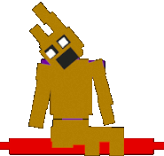 Sprite of William crouching while dying.