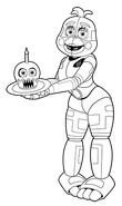 Funtime Chica from Coloring Book