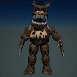 NightmareFredbearAF - FNaFVR.png (25 kB) Figura de acción de Nightmare Fredbear, notese que tiene los colores de "Nightmare Freddy"