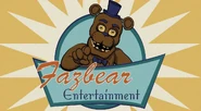 Logo de Fazbear Entertainment en Freddy Fazbear's Pizzeria Simulator.