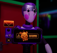 Party Bot blocking the way.