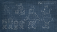 Roller Chica blueprint.