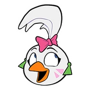 A sticker of Glamrock Chica's head.