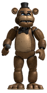 Freddy Fazbear en la esquina del Pasillo Derecho.