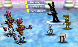 The robotic bear enemies.