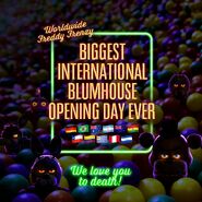 Promo for the film being the biggest international Blumhouse opening day ever.