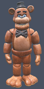 Snapchat lens Freddy Fazbear 3D scanned model.