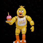 Chica charging, animated.