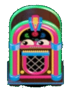 Neon Jukebox as it is placed, animated.