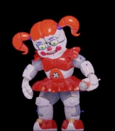 FNaF AR - Circus Baby - CPU Lurch.gif (286 kB) Animación de Circus Baby al cambiar el CPU.