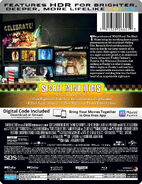 The back of the limited steel book case.