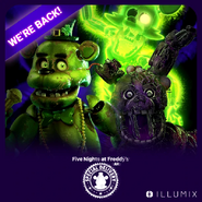 Shamrock Freddy na grafice promocyjnej wydarzenia Shamrock Shakedown