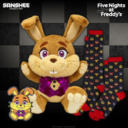 Sanshee retro Spring Bonnie and pixel socks promo.