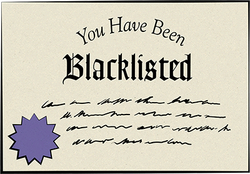 You Have Been Blacklisted