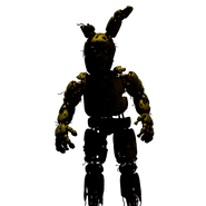 Springtrap en la oficina con la Skin de FNaF 3.