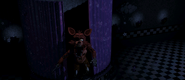 Foxy stepping out of Pirate's Cove (3rd phase).