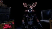 Foxy en el minijuego de .