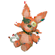 The collectible AR Foxy plush.