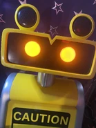 A close-up of Caution Bot made for PAX West.