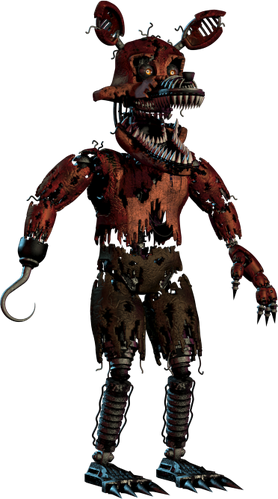 Download Nightmare Foxy - Fredbear Nightmare PNG image for free