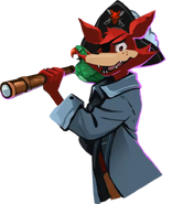 Cutout de Foxy en Pirate Ride.