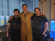 Scott and Braden Cawthon with Matthew Lillard.