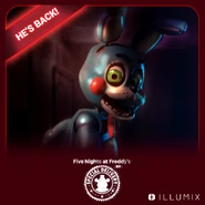 Toy Bonnie from his release image when he returned.