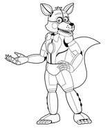 Funtime Foxy from Coloring Book 